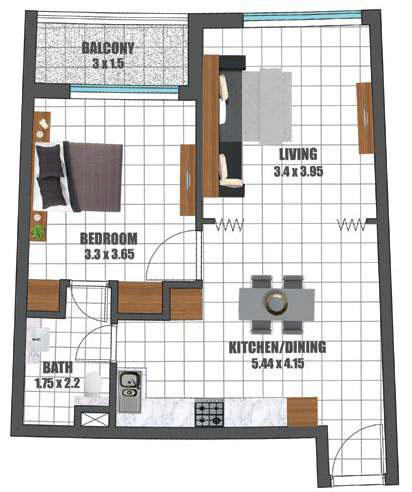 Wavez-Floor-Plan-1BR